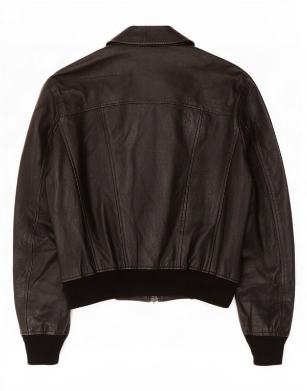 Vintage Mens Leather Jacket UK 38 Medium Black