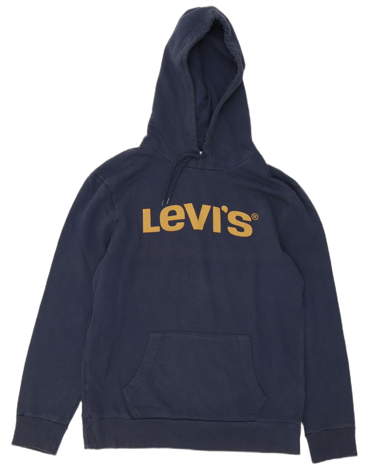 Levi's Grafisk hættetrøje til mænd Stor marineblå bomuld