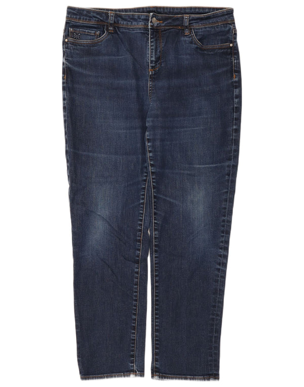 Besætningstøj Dame Slim Jeans UK 16 Large W36 L28 Blue Cotton