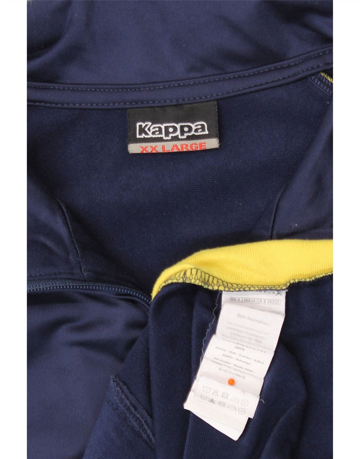 Kappa Træningsdragt til mænd Topjakke 2XL Marineblå Colourblock Polyester