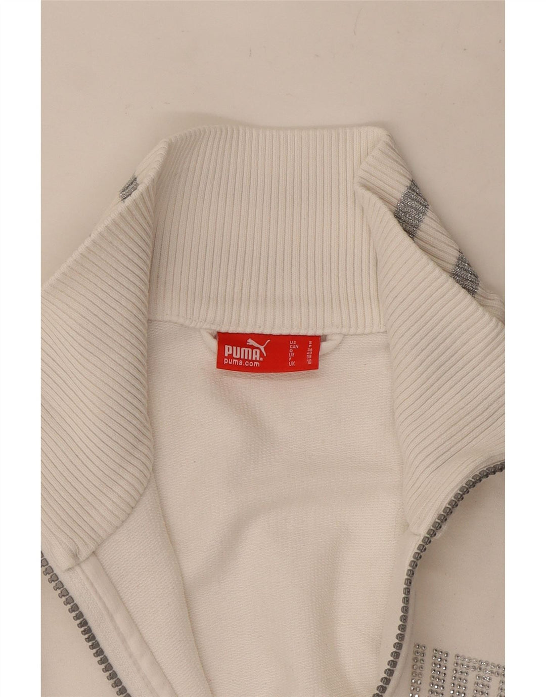Puma træningsdragt topjakke til kvinder UK 10 Small White