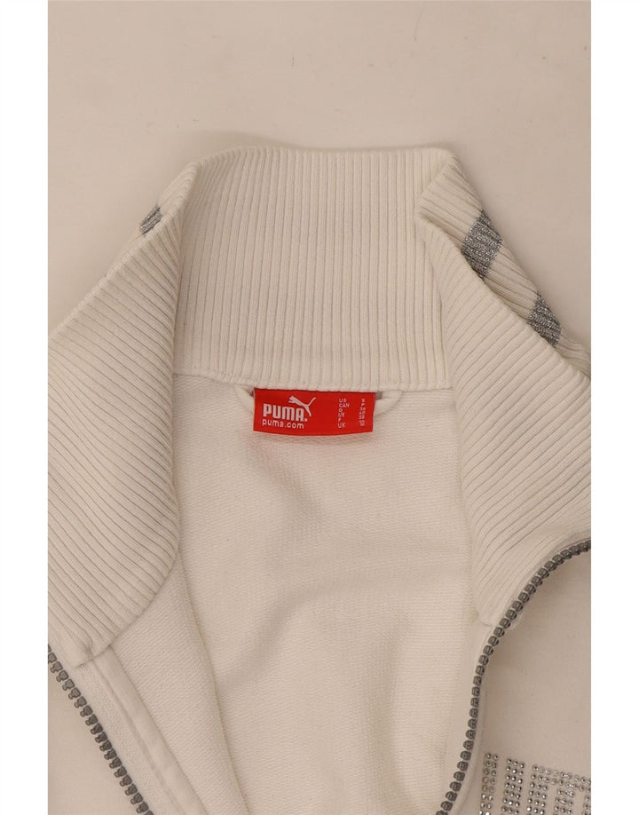 Puma træningsdragt topjakke til kvinder UK 10 Small White