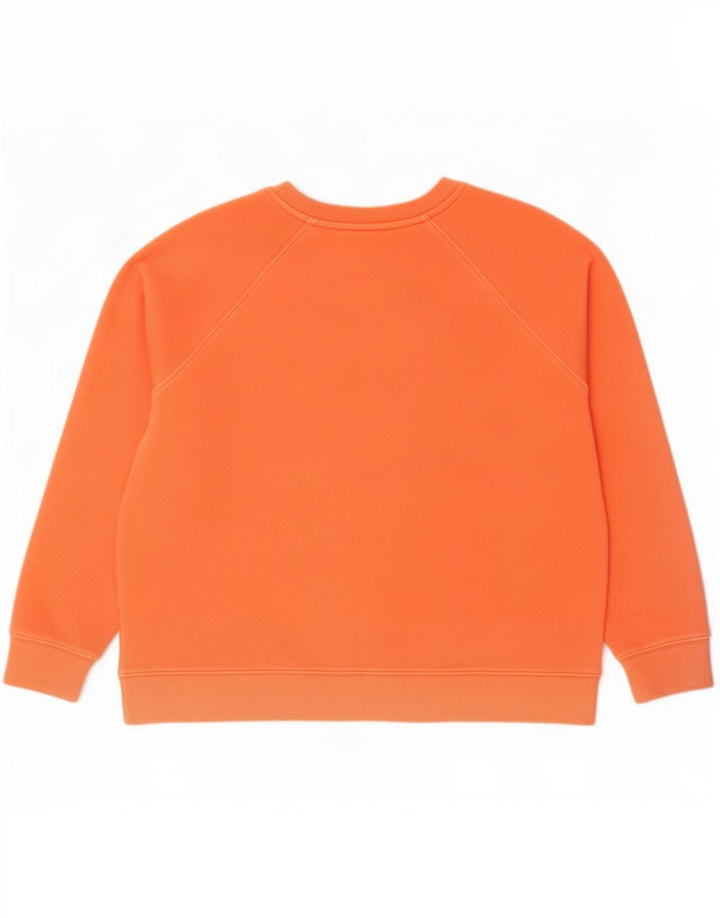Marks & Spencer Herre Sweatshirt Jumper Stor Orange Bomuld
