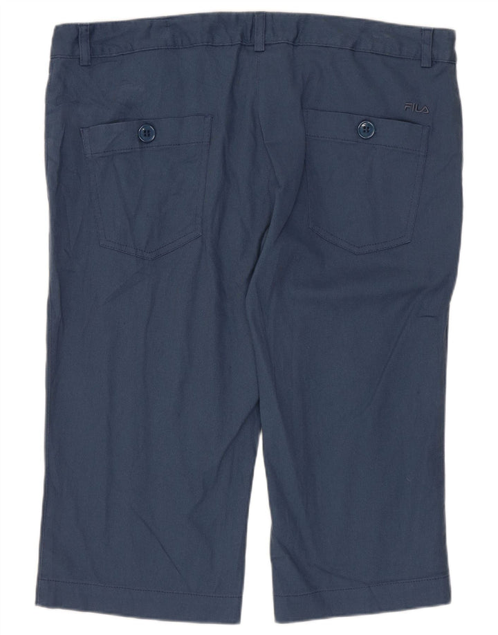 Fila Dame Capri Bukser UK 16 Large W36 L17 Marineblå Polyamid