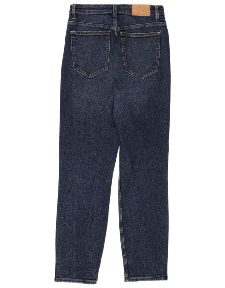 Zara Dame High Rise Slim Jeans EU 38 Small W28 L26 Blå