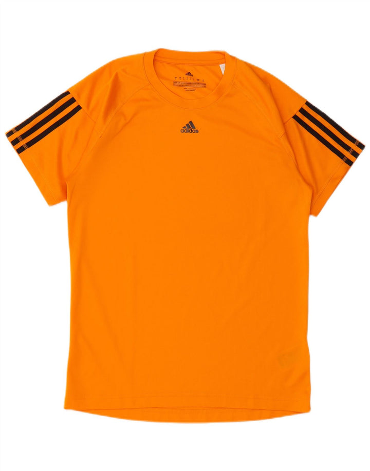 Adidas Herre Climalite T-Shirt Top Lille Orange Polyester