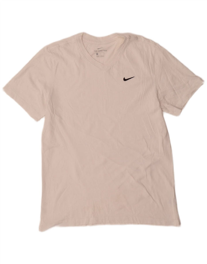 Nike T-shirt top mellem mænd, hvid bomuld