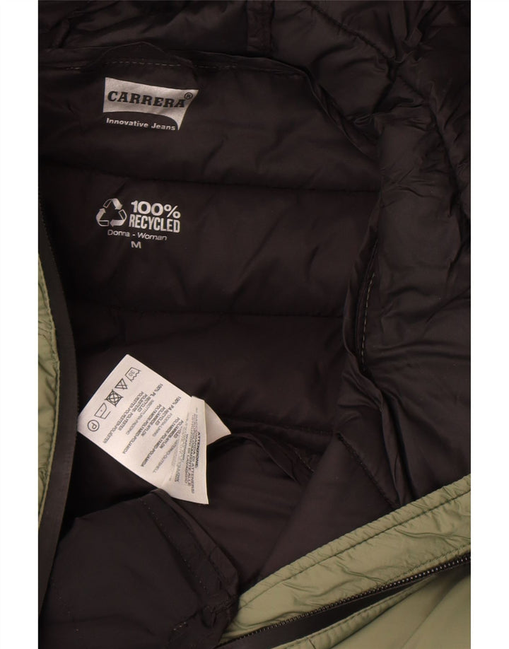 Carrera Polstret hættejakke til kvinder UK 14 Medium Khaki Polyamid