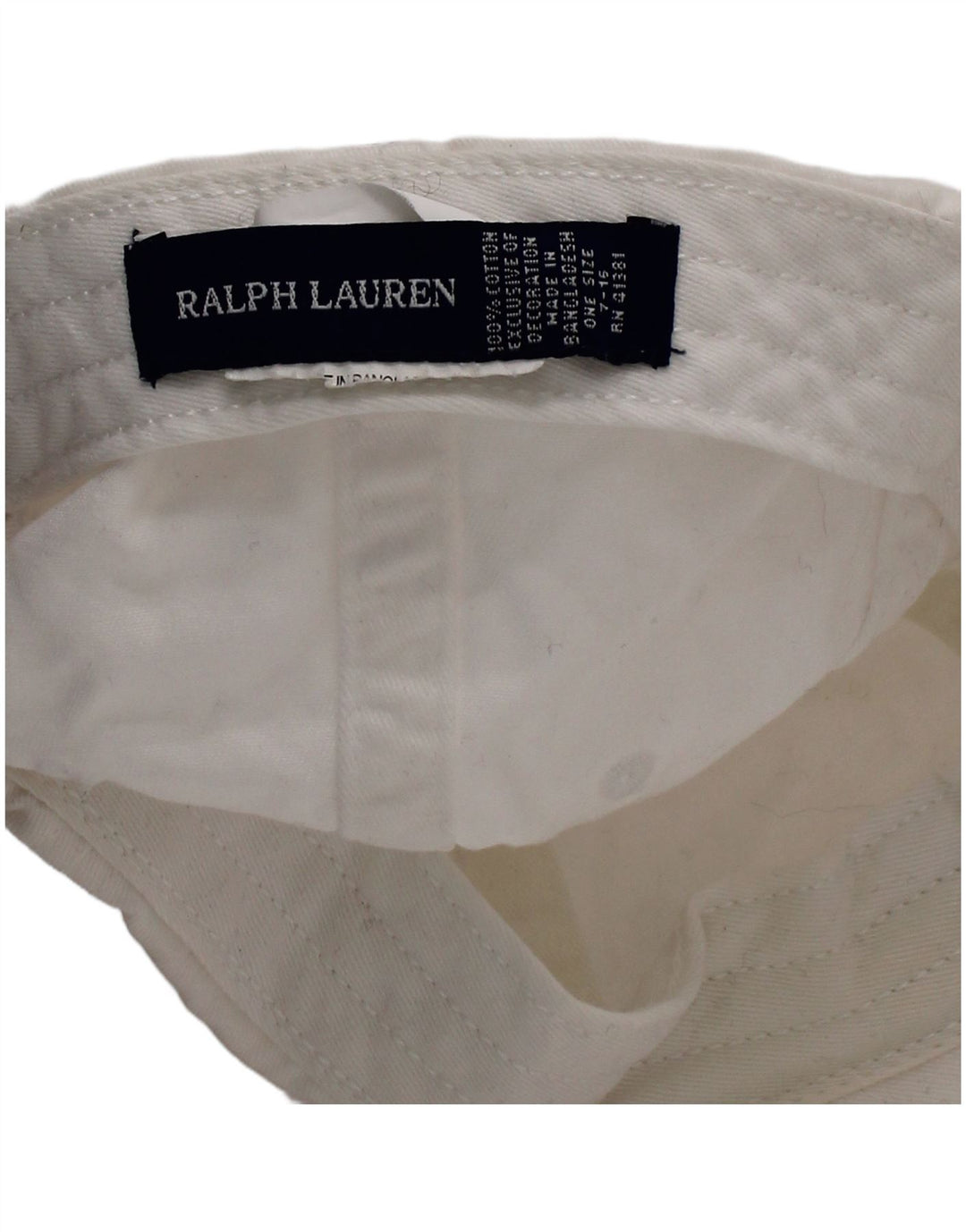 Ralph Lauren Boys baseballkasket One Size hvid bomuld
