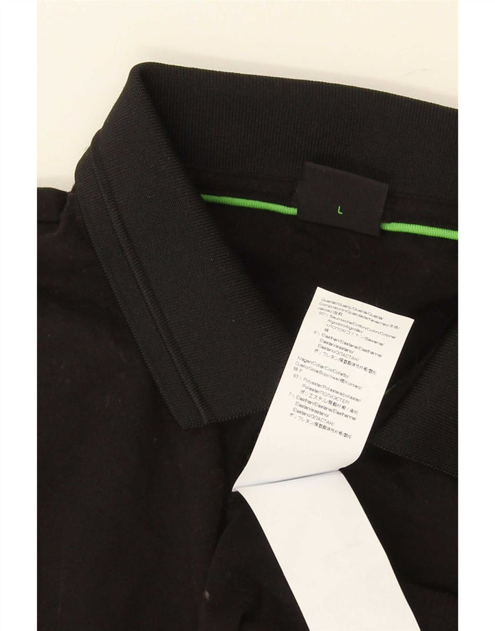 Hugo Boss Stretch Polo Shirt til mænd Stor sort bomuld