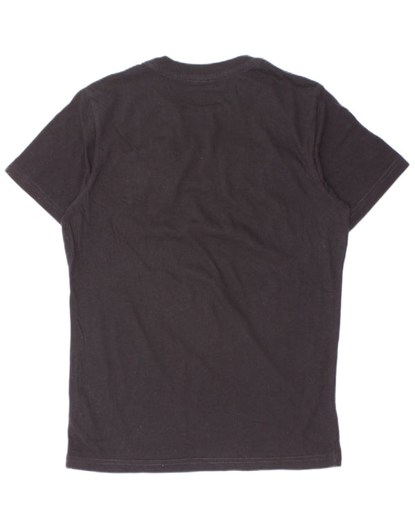 Diesel drenge grafisk t-shirt top 9-10 år sort bomuld