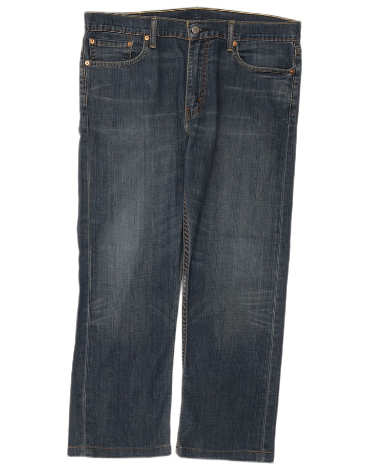 Levi's Herre 504 lige jeans W36 L27 blå bomuld