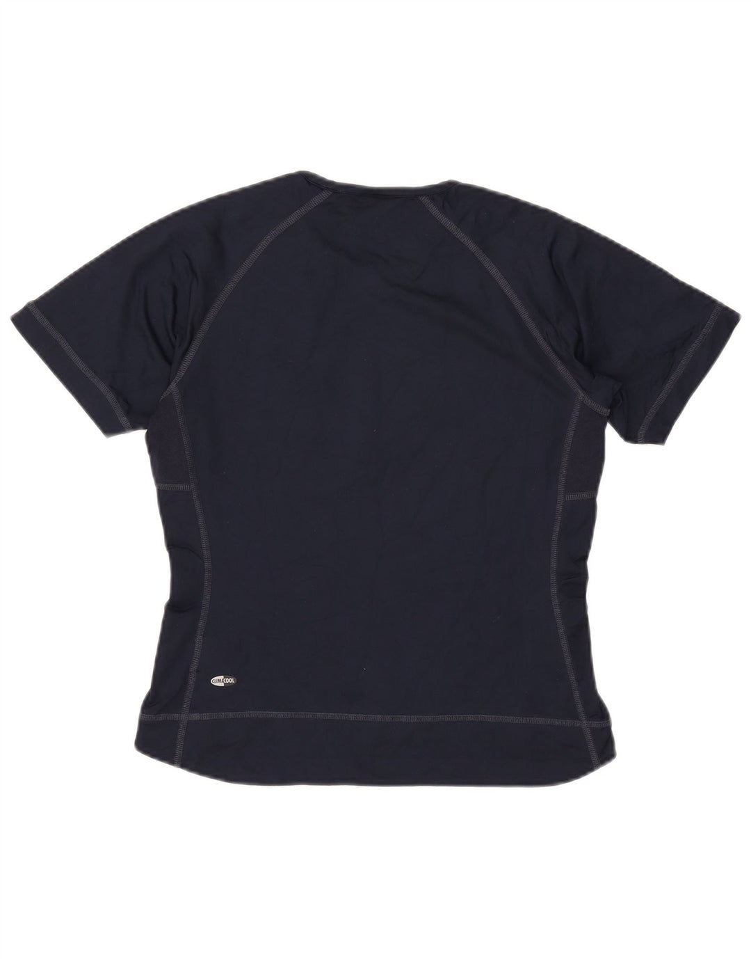 Adidas Dame Climacool T-Shirt Top UK 12 Medium Navy Blue Nylon