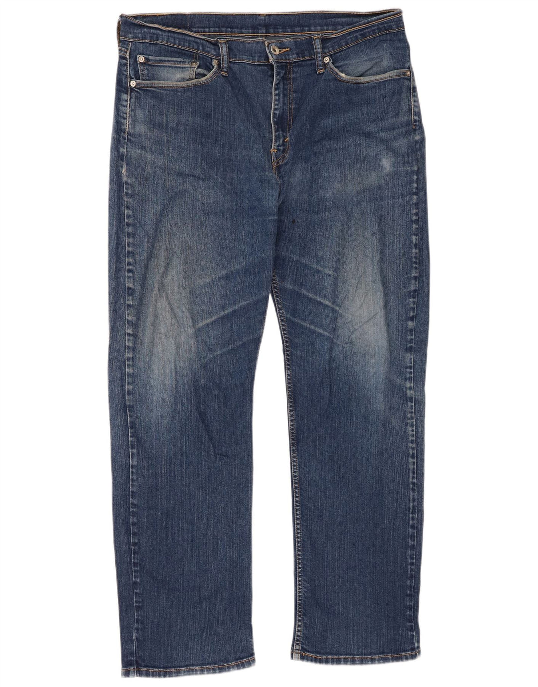 Levi's Herre 514 lige jeans W36 L32 blå bomuld
