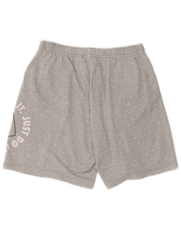 Nike grafiske sportsshorts til mænd, store grå flækkede bomuld