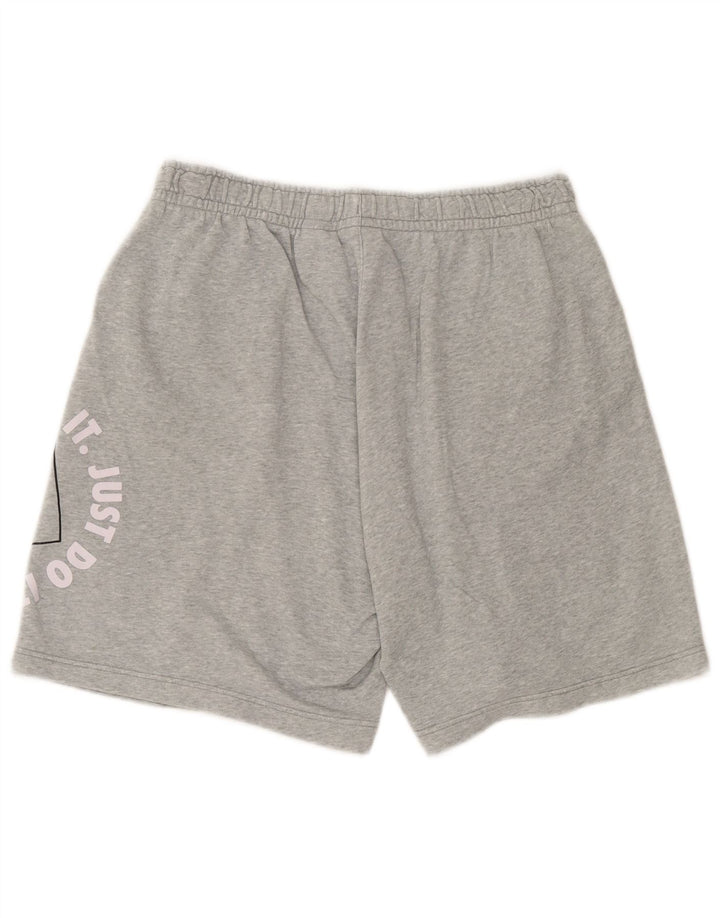Nike grafiske sportsshorts til mænd, store grå flækkede bomuld