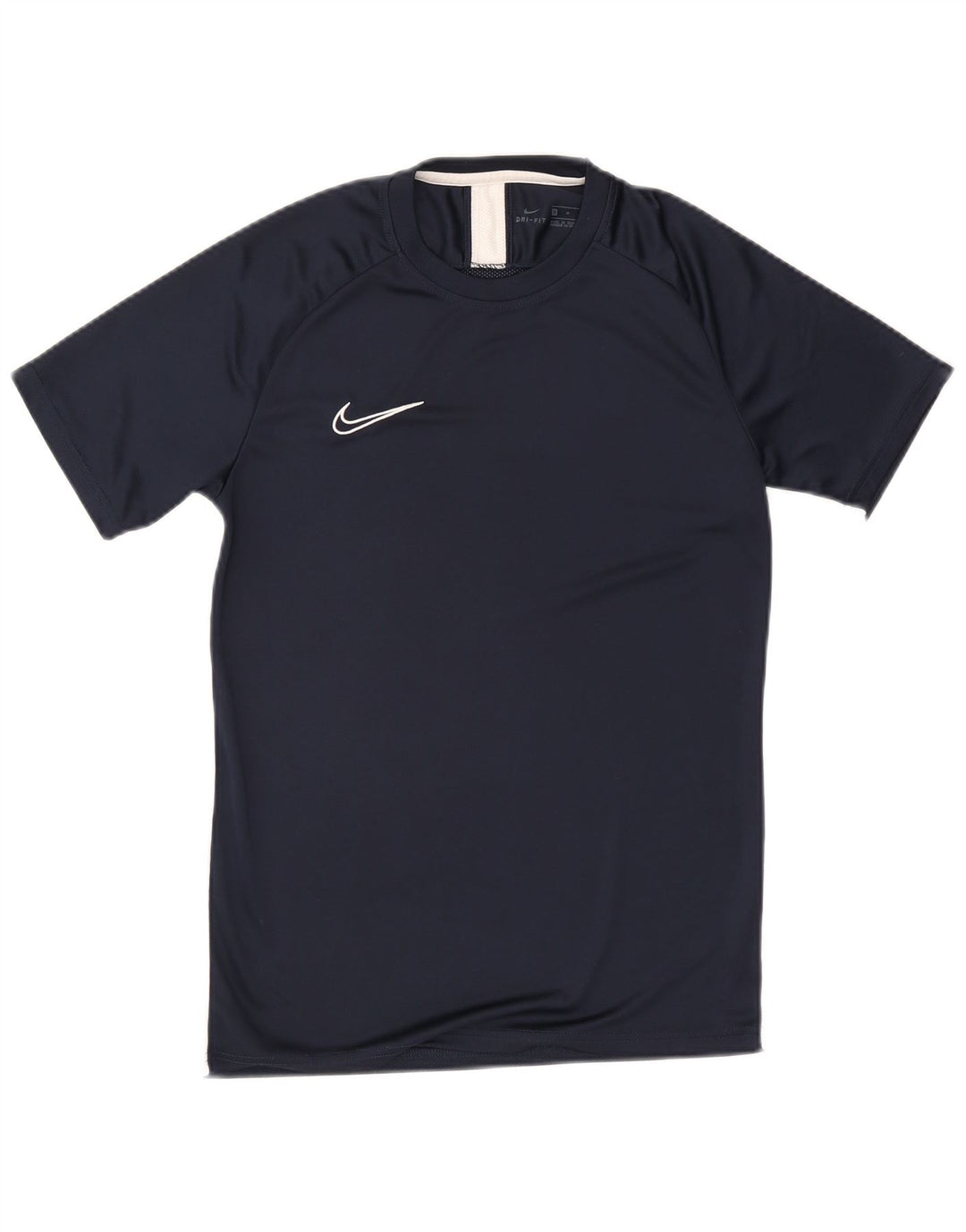 Nike Herre Dri Fit T-shirt Top Medium Marineblå Colourblock Polyester