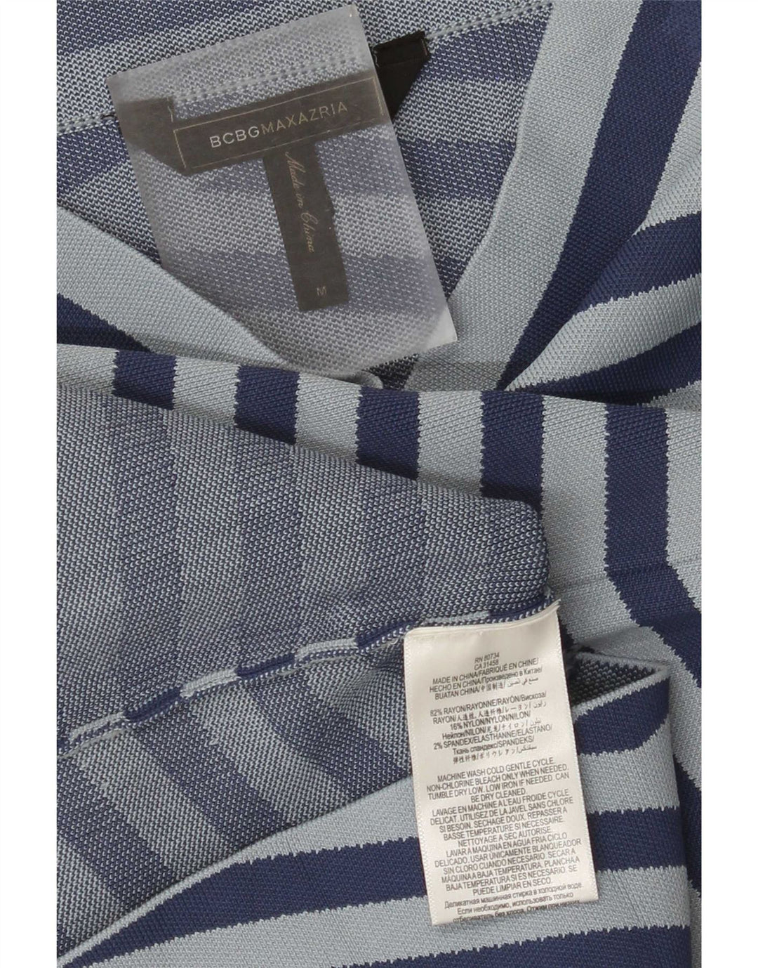 BCBGMAXAZRIA Blyantnederdel til kvinder Medium W26 Blåstribet Rayon