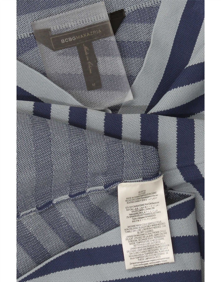 BCBGMAXAZRIA Blyantnederdel til kvinder Medium W26 Blåstribet Rayon