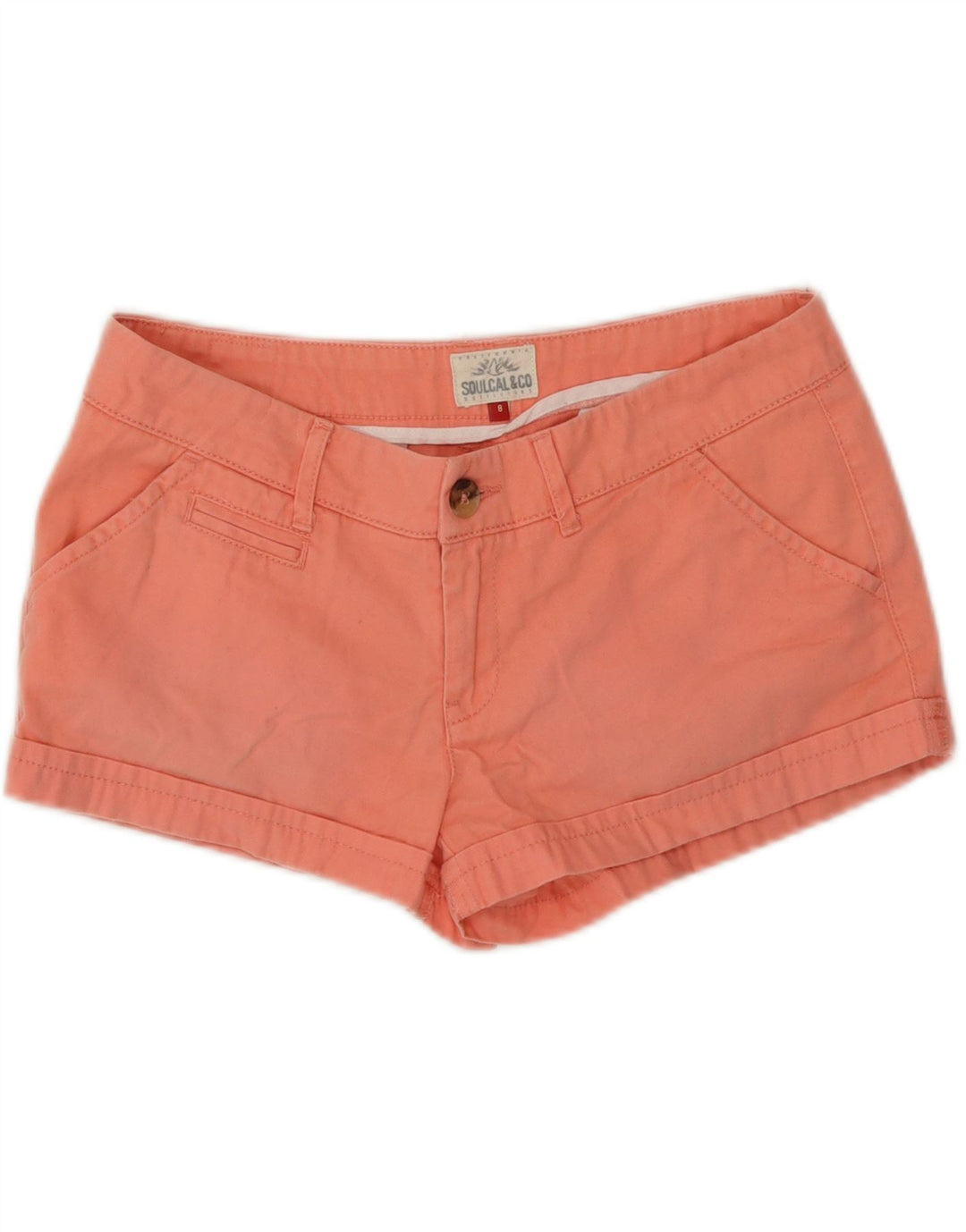 SOULCAL&CO Chino Shorts til kvinder US 8 Medium W30 Pink Bomuld