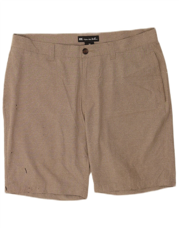 Travis Mathew Herre Chino Shorts W36 Large Beige Ternet polyester