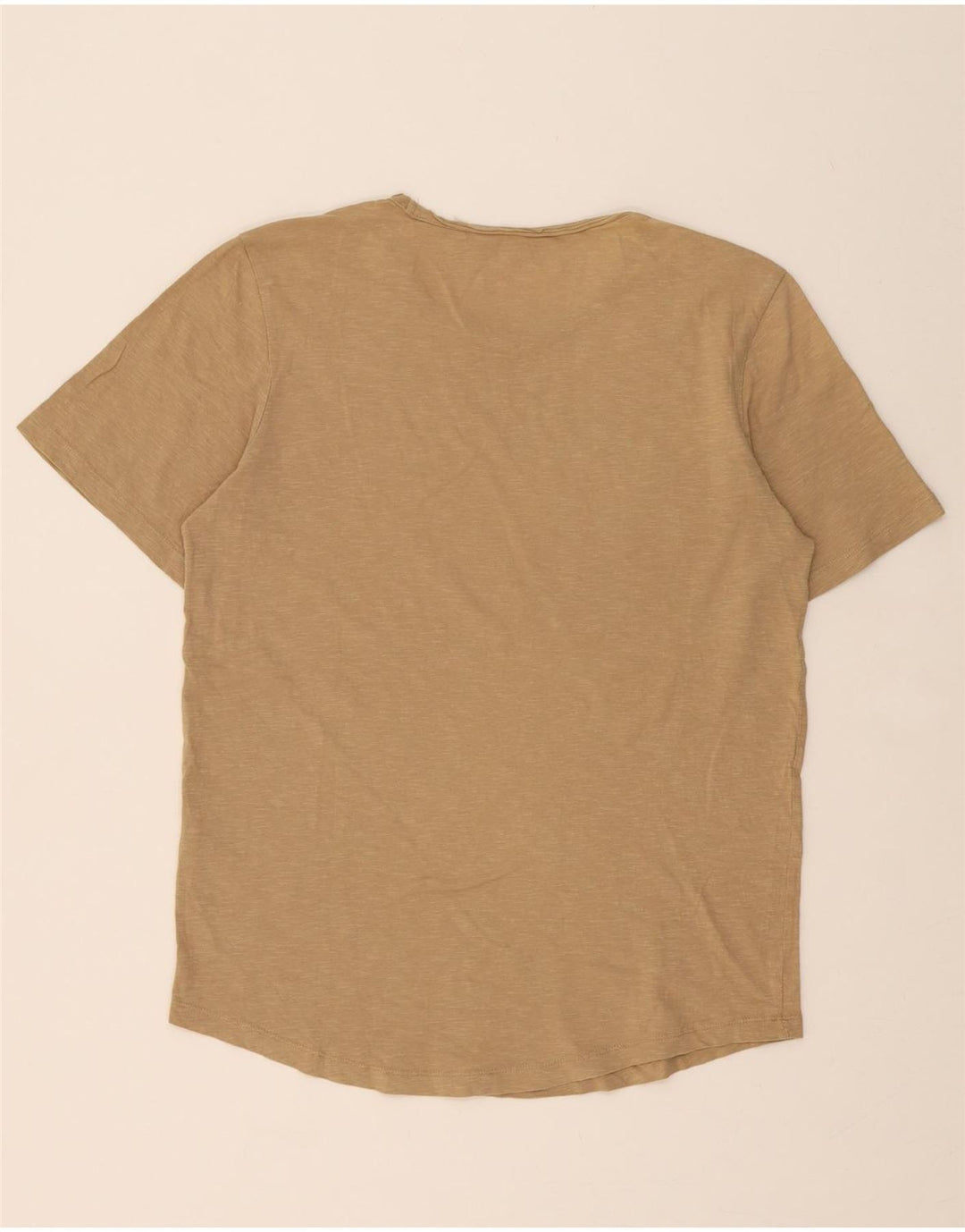 JACK & JONES Mens T-Shirt Top Small Brown Cotton Vintage Jack & Jones and Second-Hand Jack & Jones from Messina Hembry 