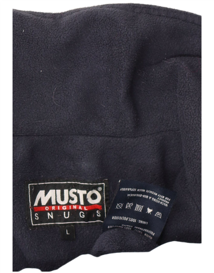 Musto Herre Windbreaker Jacket UK 40 Large Blue Polyester