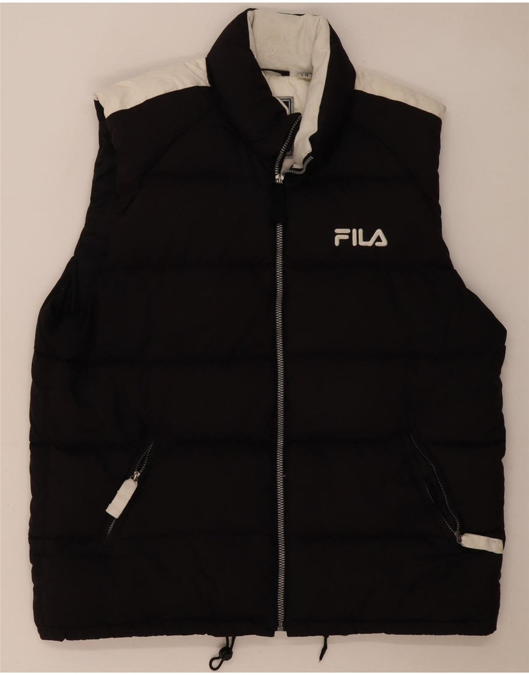 Fila Herre Polstret Gilet IT 56 XL Sort Colourblock Polyester