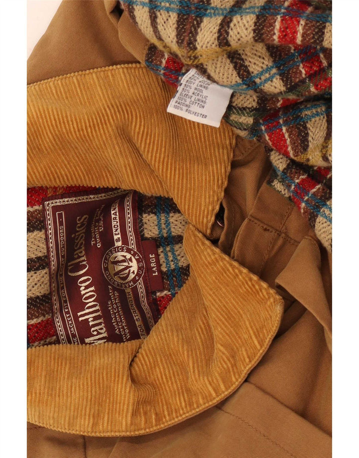 Marlboro Classics Herre Capelet Coat UK 40 Stor Beige Bomuld
