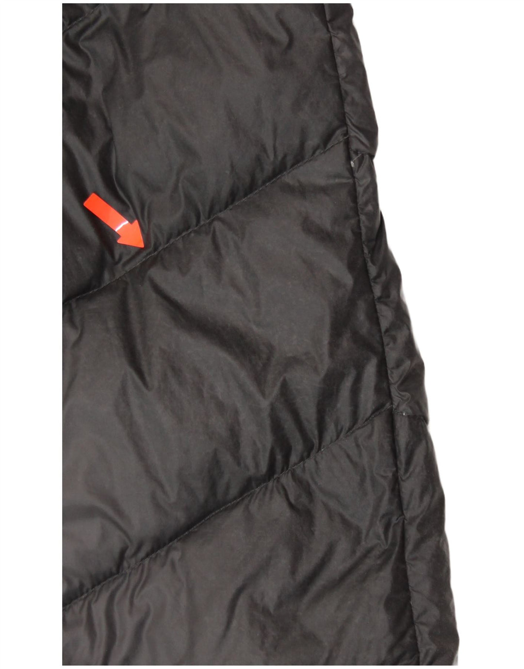 MICHAEL KORS Dame hætte polstret frakke UK 18 XL Grå Nylon