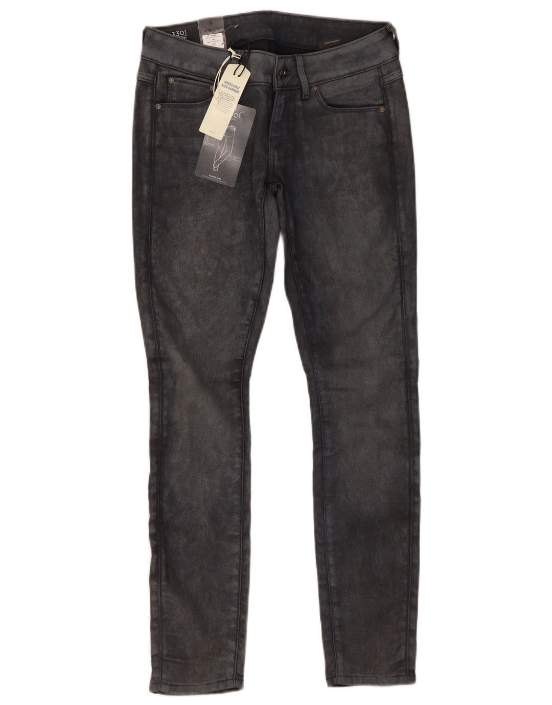 G-STAR Dame Low Skinny Jeans W26 L30 Grå Bomuld