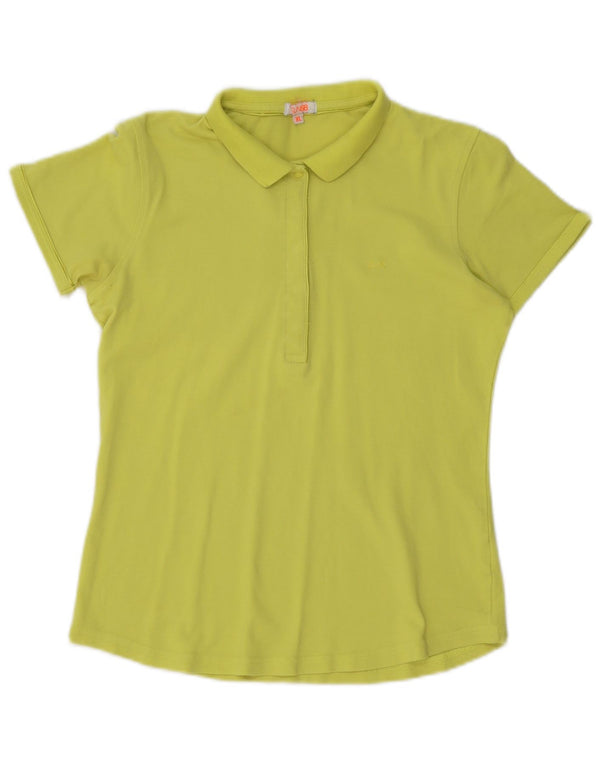 Sun68 Dame Polo Shirt UK 18 XL Grøn Bomuld
