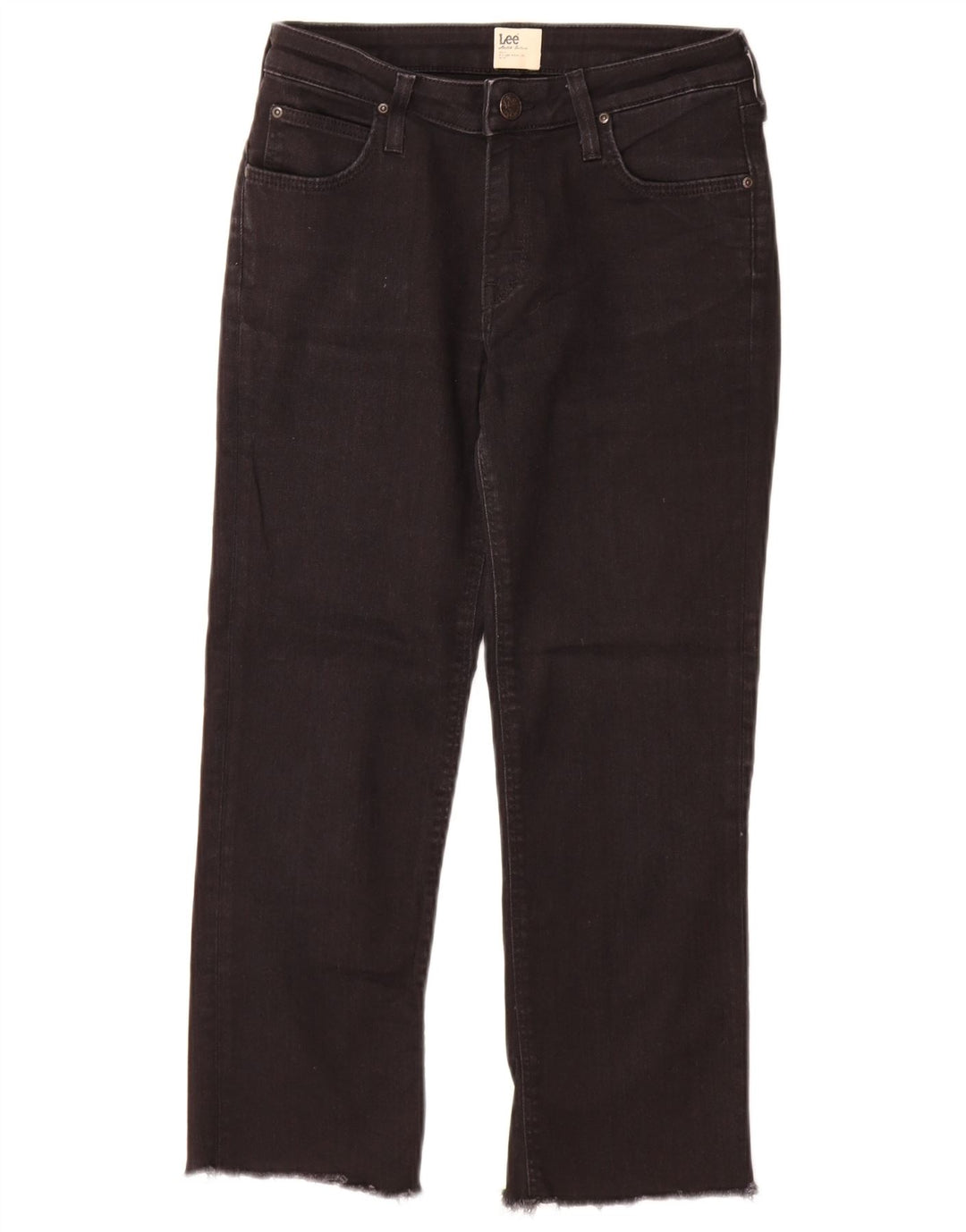 Lee Dame Marion Straight Jeans W27 L25 Sort Bomuld