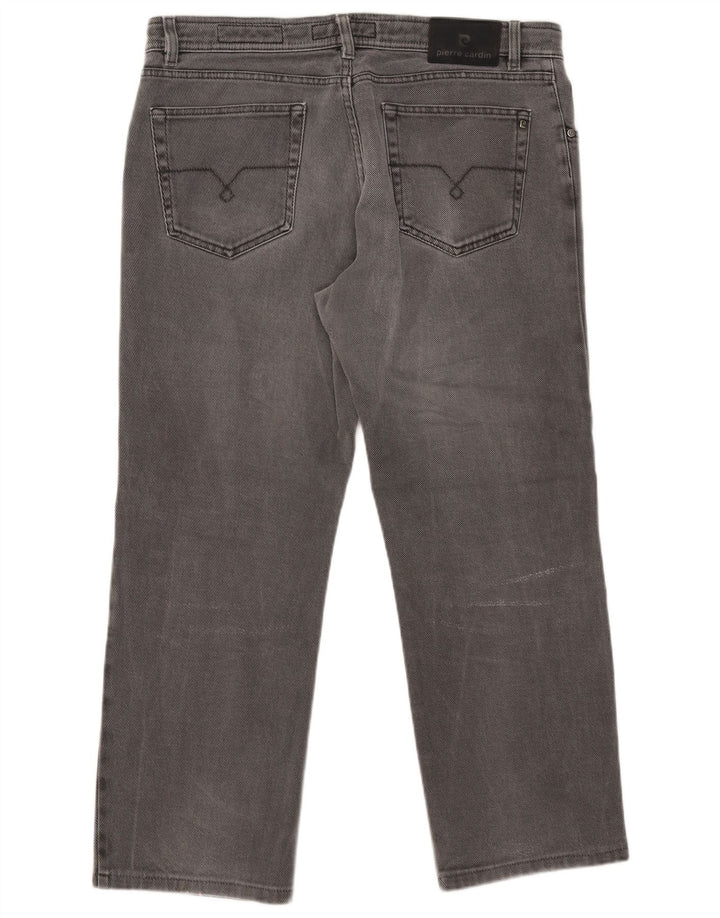 Pierre Cardin Straight Jeans til mænd W38 L27 Grå bomuld