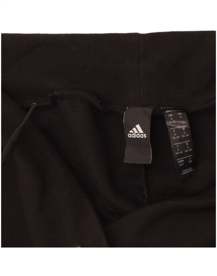 ADIDAS træningsdragtsbukser til kvinder UK 8/10 Small Black Polyester