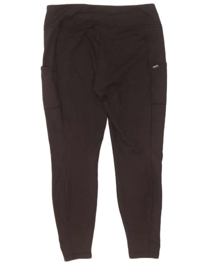 Patagonia Dame Leggings UK 18 XL Sort Polyester
