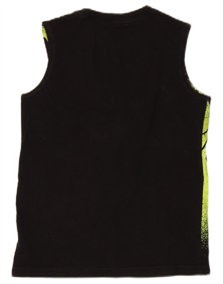 Starter Drenge Grafisk Vest Top 10-11 År Stor Sort Colourblock