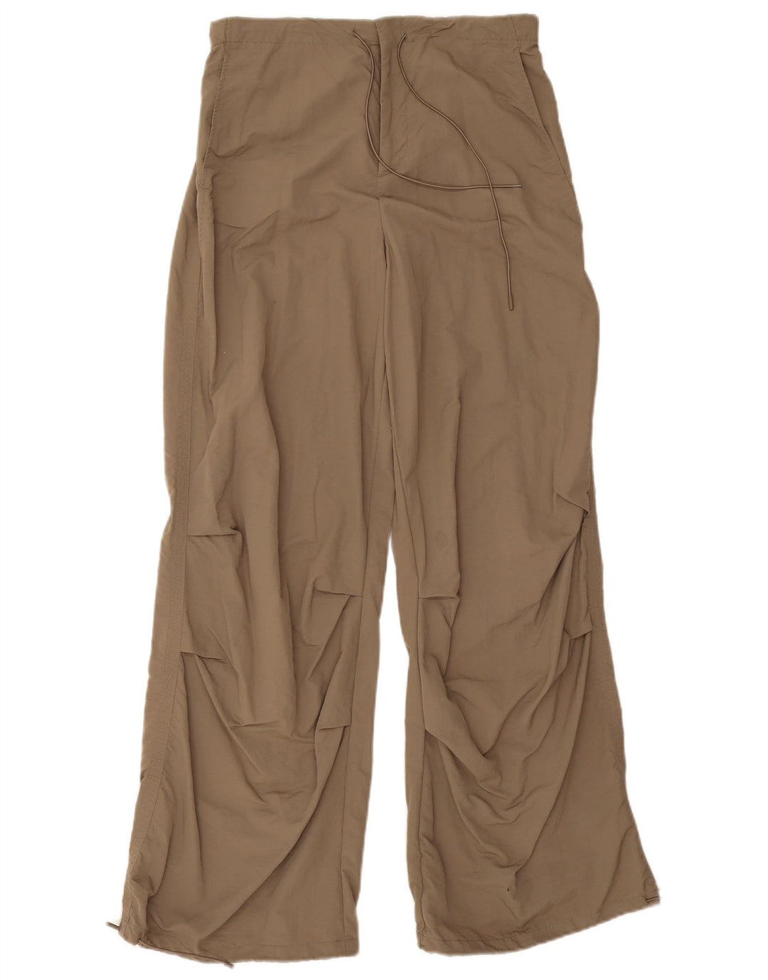 Zara Dame Loose Fit Chino Bukser Medium W28 L30 Beige Polyamid