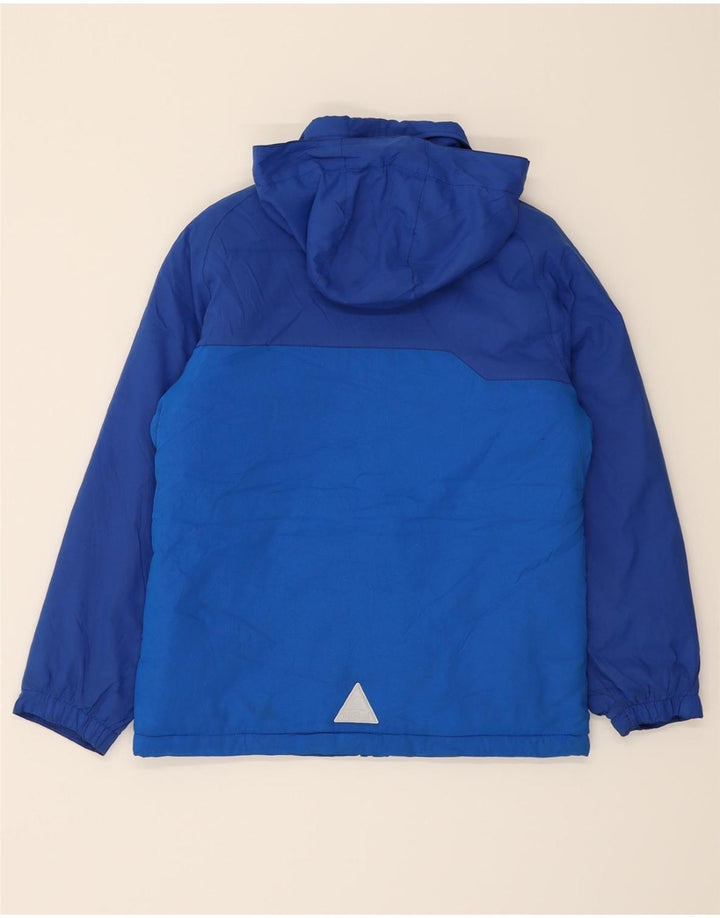 L.L.BEAN Boys Windbreaker Jacket 10-11 Years Medium  Navy Blue Colourblock Vintage L.L.Bean and Second-Hand L.L.Bean from Messina Hembry 