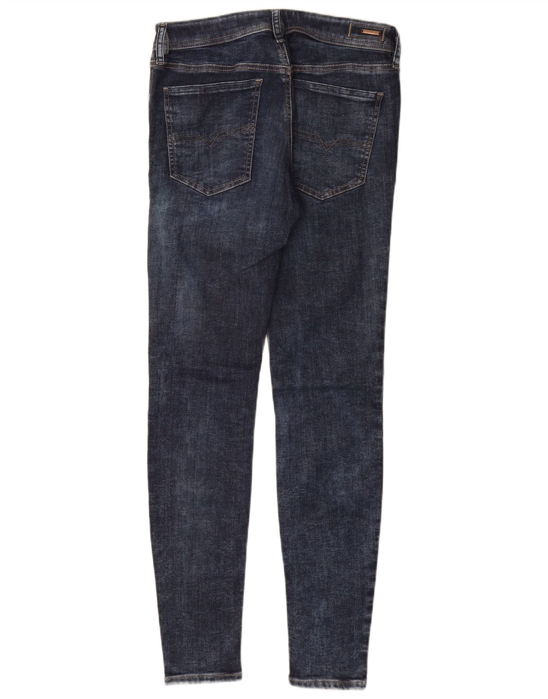 DIESEL Dame-klistermærke Super Slim Skinny Jeans W30 L30 Marineblå Bomuld