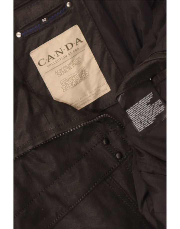Canda Mens By C&A Læderjakke EU 52 XL Sort