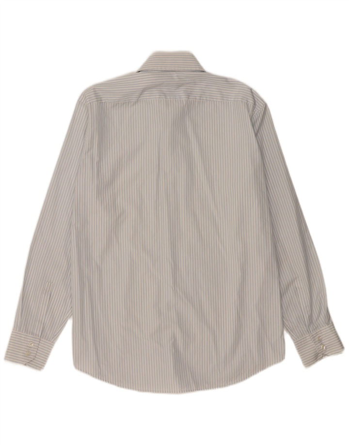 Hugo Boss Herre Regular Fit Skjorte Størrelse 41 16 Stor Blå Stribet