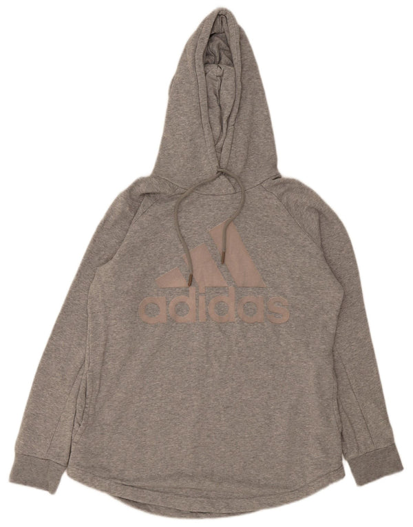 Adidas Graphic Sweatshirt Jumper UK 16/18 stor grå bomuld