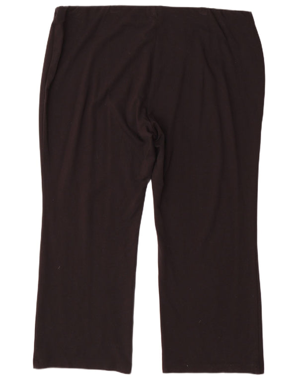 Marks & Spencer Dame Bootcut Casual Bukser UK 22 3XL W44 L30 Sort