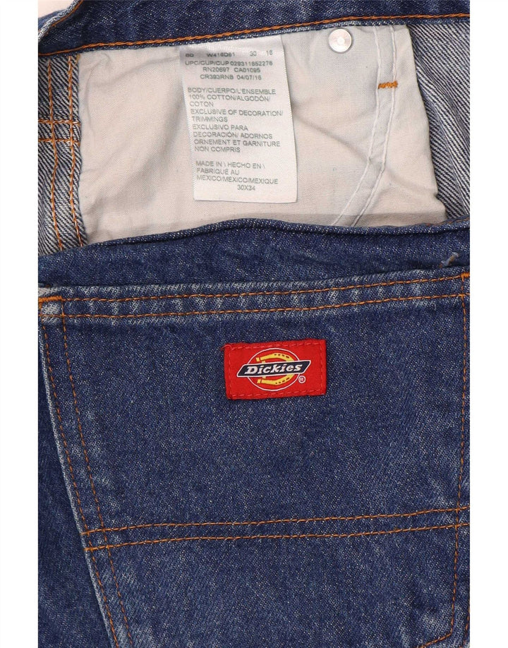 Dickies Straight Jeans til mænd W30 L28 Blå Bomuld