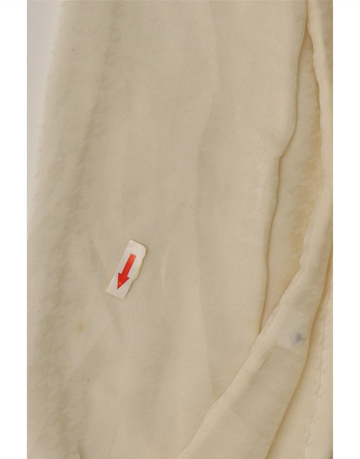 Gap Dame Se Through Shirt Bluse UK 6 XS Off White Polyester
