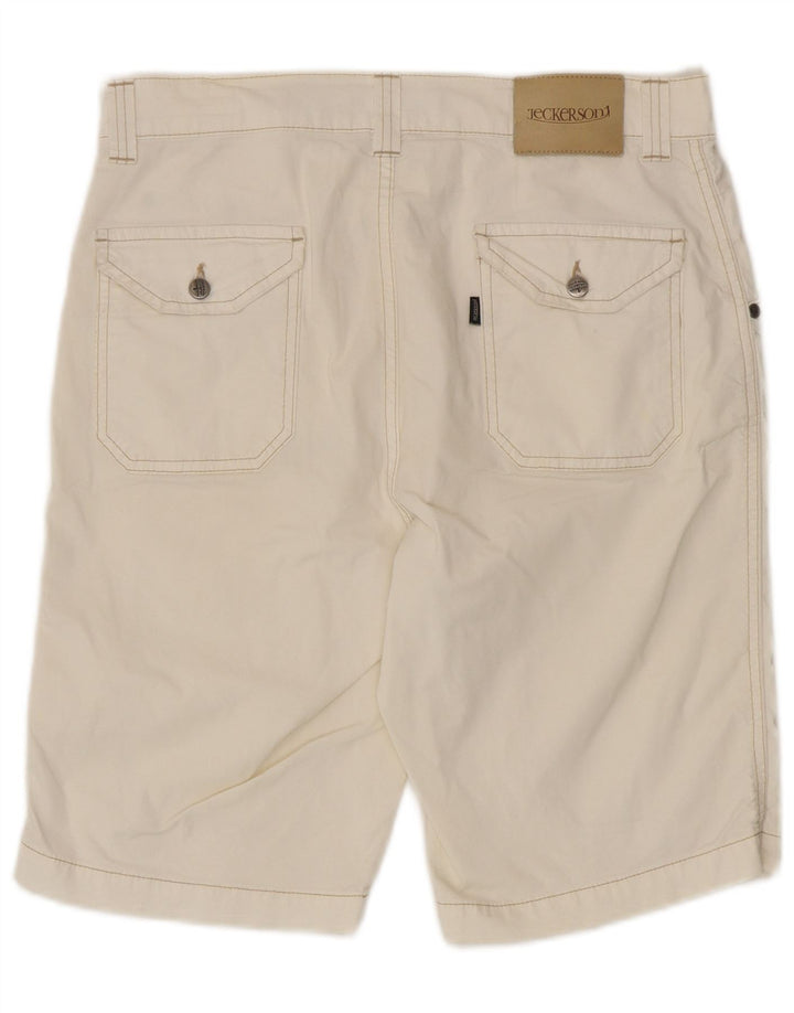 Jeckerson Herre Bermuda Shorts W32 Medium Off White Bomuld