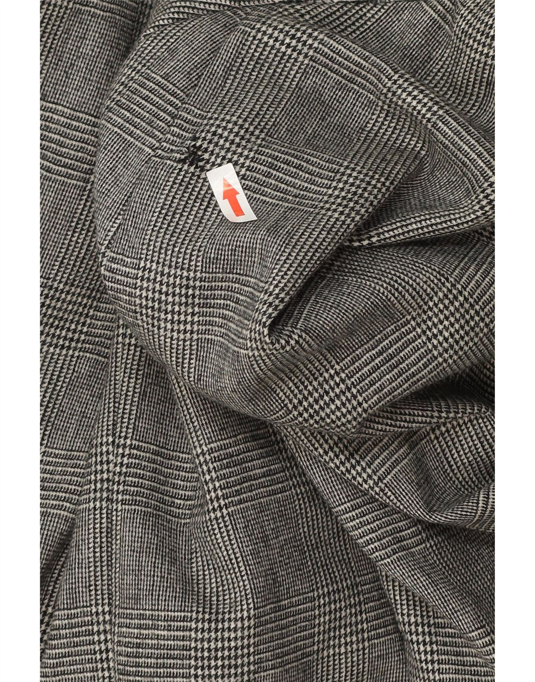 Vintage Dame Langærmet Blazer Jacket UK 18 XL Grå Houndstooth