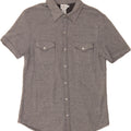 CALVIN KLEIN JEANS Mens Short Sleeve Shirt Medium Grey Cotton Vintage Calvin Klein Jeans and Second-Hand Calvin Klein Jeans from Messina Hembry 