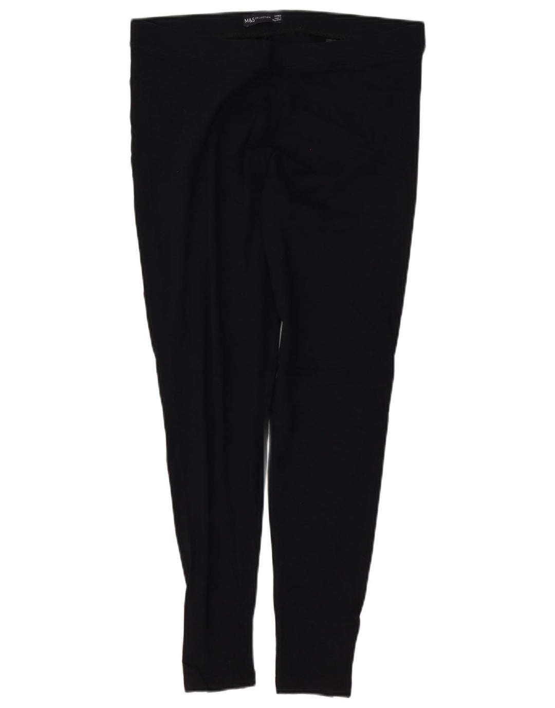 MARKS & SPENCER Leggings til kvinder UK 14 Stor sort bomuld
